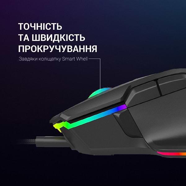 Фото - Уценка - Мышь проводная игровая GamePro USB Black (GM560)