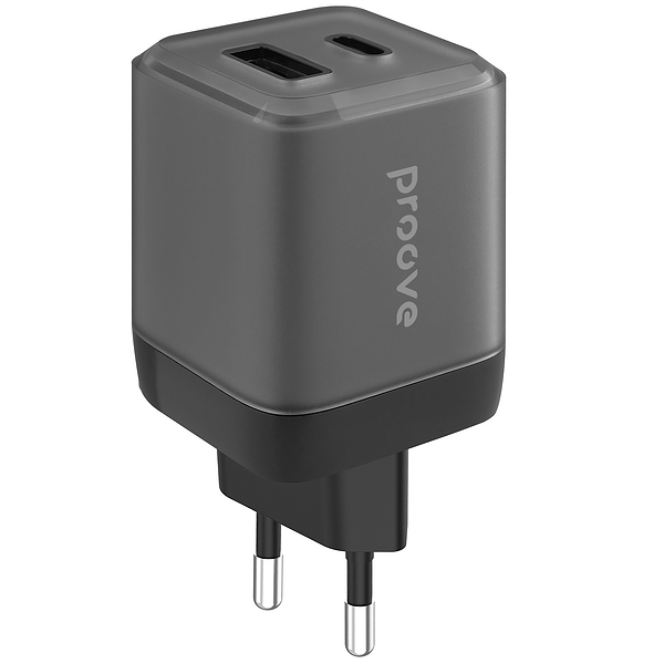 Фото - Мережевий зарядний пристрій Proove Pure GaN Plus 30W Type-C + USB black (WCPU30111201)