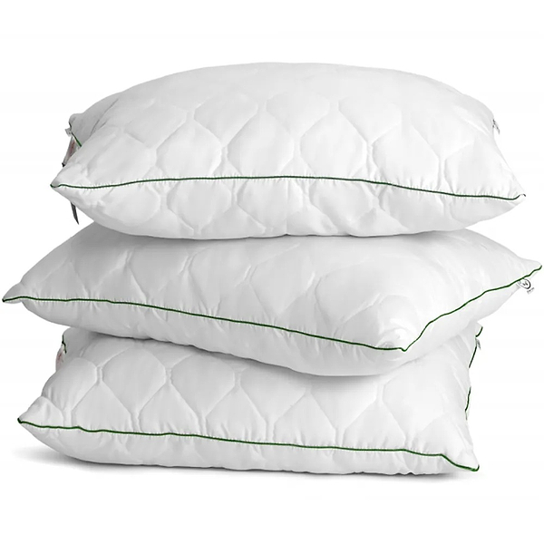 Фото - Подушка стандартна MirSon вовняна Eco Aloe Vera 144 Середня 40х60 см (2200000393524)