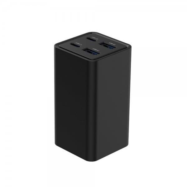 Фото - Мережевий зарядний пристрій Gembird 2xUSB-A QC3.0 30W+2xType-C PD 65W Black (TA-UC-2A2C-PD65-01-BK)