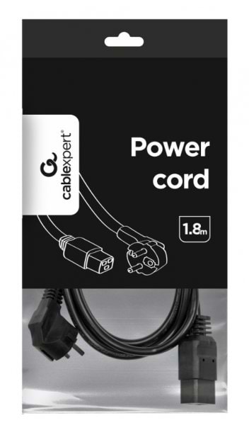 Фото - Кабель питания Cablexpert PC-186-C19 Black 1.8m
