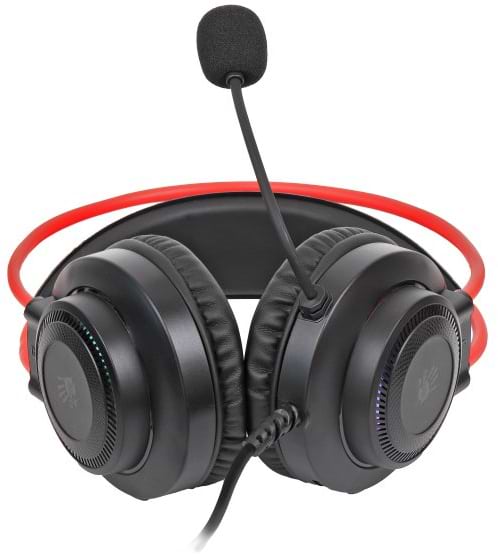 Фото - Гарнітура дротова ігрова Bloody G200Q (Black+Red)