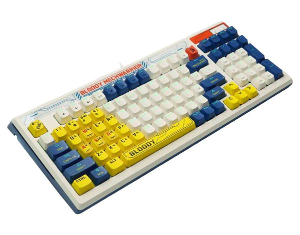 Фото - Клавіатура дротова ігрова Bloody B950 RGB (Warrior Blue)