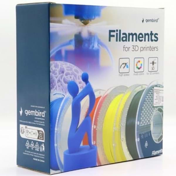 Фото - Нитка для ABS-картриджу Gembird 1.75 мм Red (3DP-ABS1.75HY-01-R)