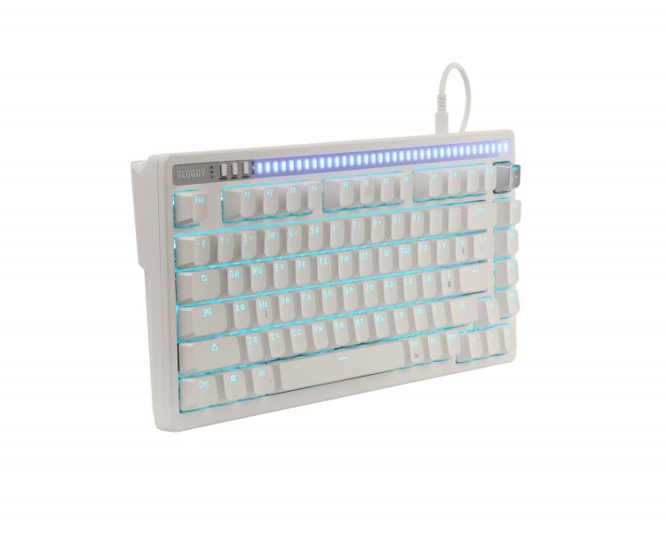 Фото - Клавиатура проводная игровая Bloody AT75 (White)