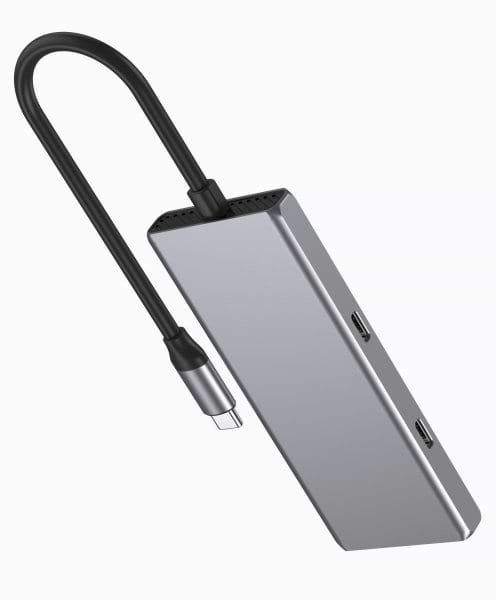 Фото - Хаб USB Gembird 2xUSB 3.2,2xUSB-C Silver (UHB-CM-U310-A2C2-01)