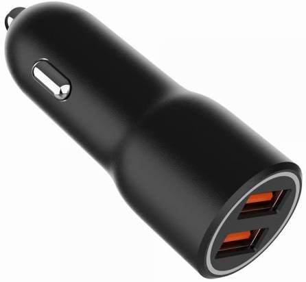 Фото - Автомобильное зарядное устройство Gembird 2xUSB-A 18W QC3.0 Black (TA-UC-A2QC36-CAR-01)