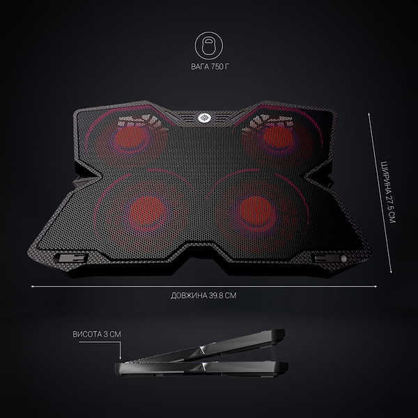 Фото - Підставка під ноутбук охолоджуюча GamePro Ultimate (CP575)