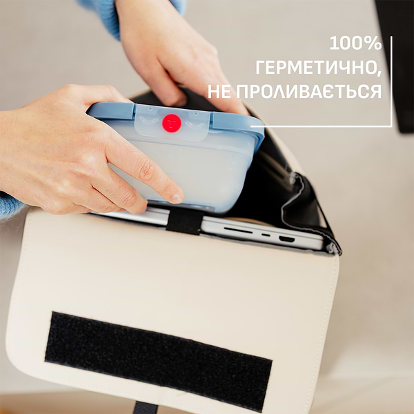 Фото - Ємність для зберігання Tefal N1210110 ONECLICK, 0,5 л блакитний