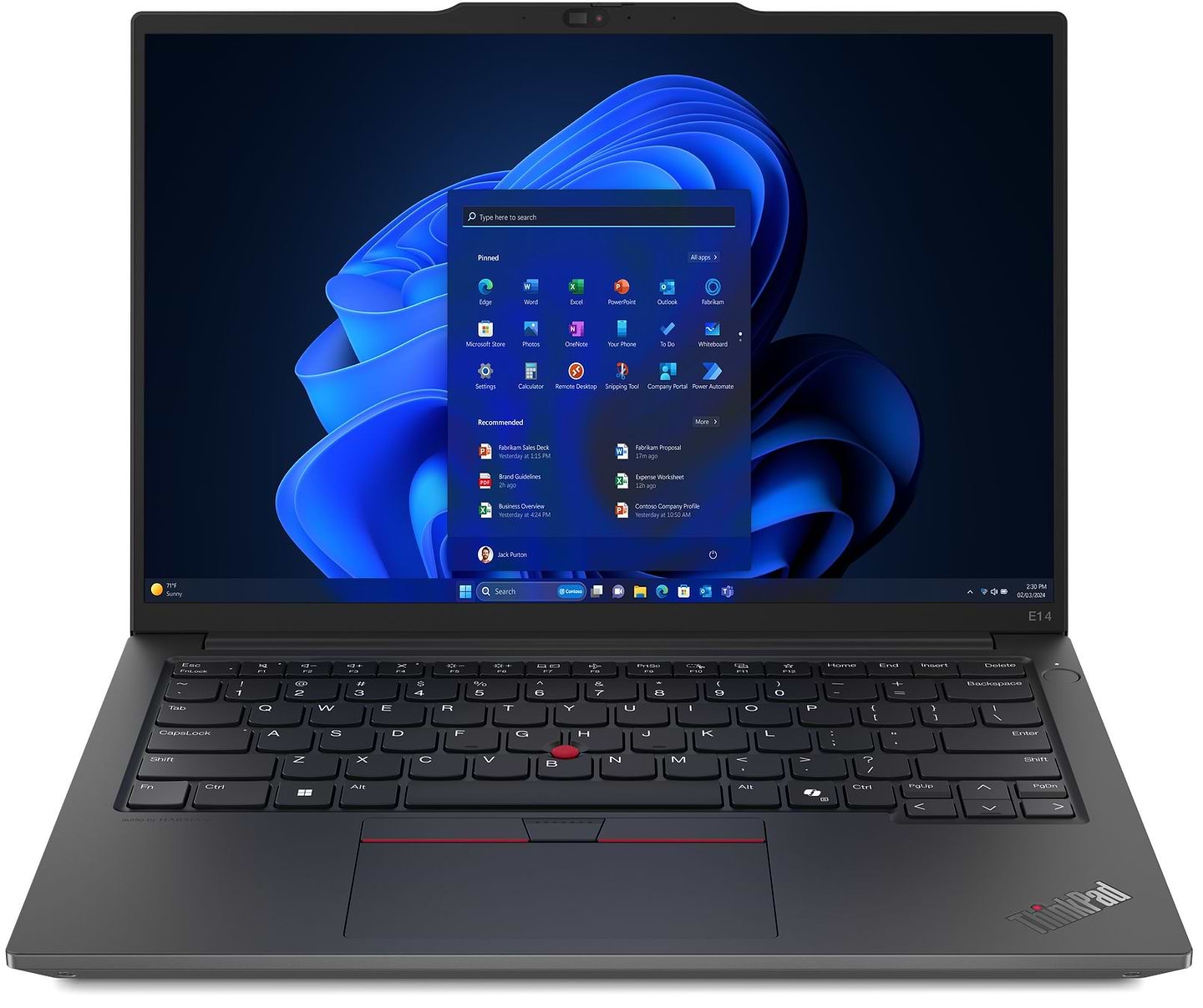 Ноутбук Lenovo ThinkPad E14 G6 T (21M70013RA) Graphite Black - Фото 1