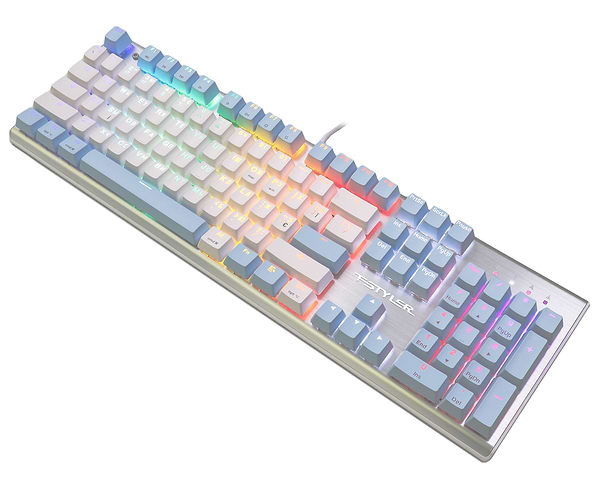 Фото - Клавіатура дротова ігрова A4tech FS100 (Icy Blue)