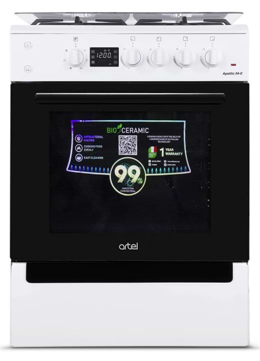 Фото - Плита газова ARTEL APETITO 04-E White