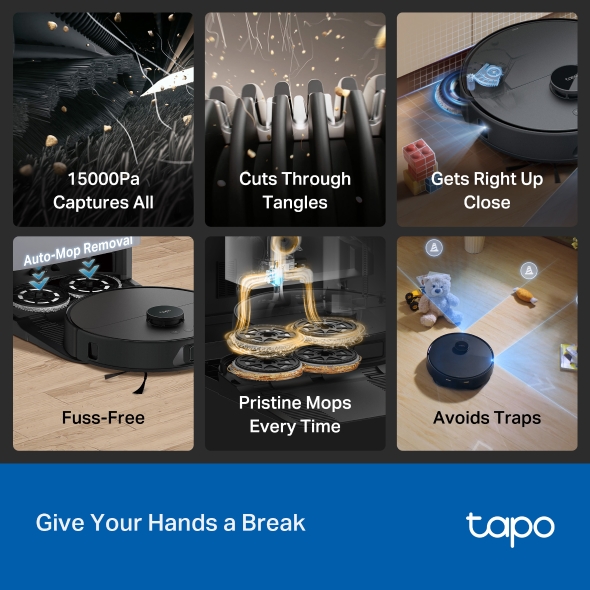 Фото - Робот-пылесос моющий TP-Link Tapo RV50 Pro Omni