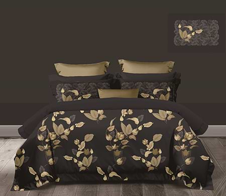 Комплект постельного белья Word of Dream египетский хлопок (сатин) Сад Тюильри 2х150х215 Коричневый (17676)