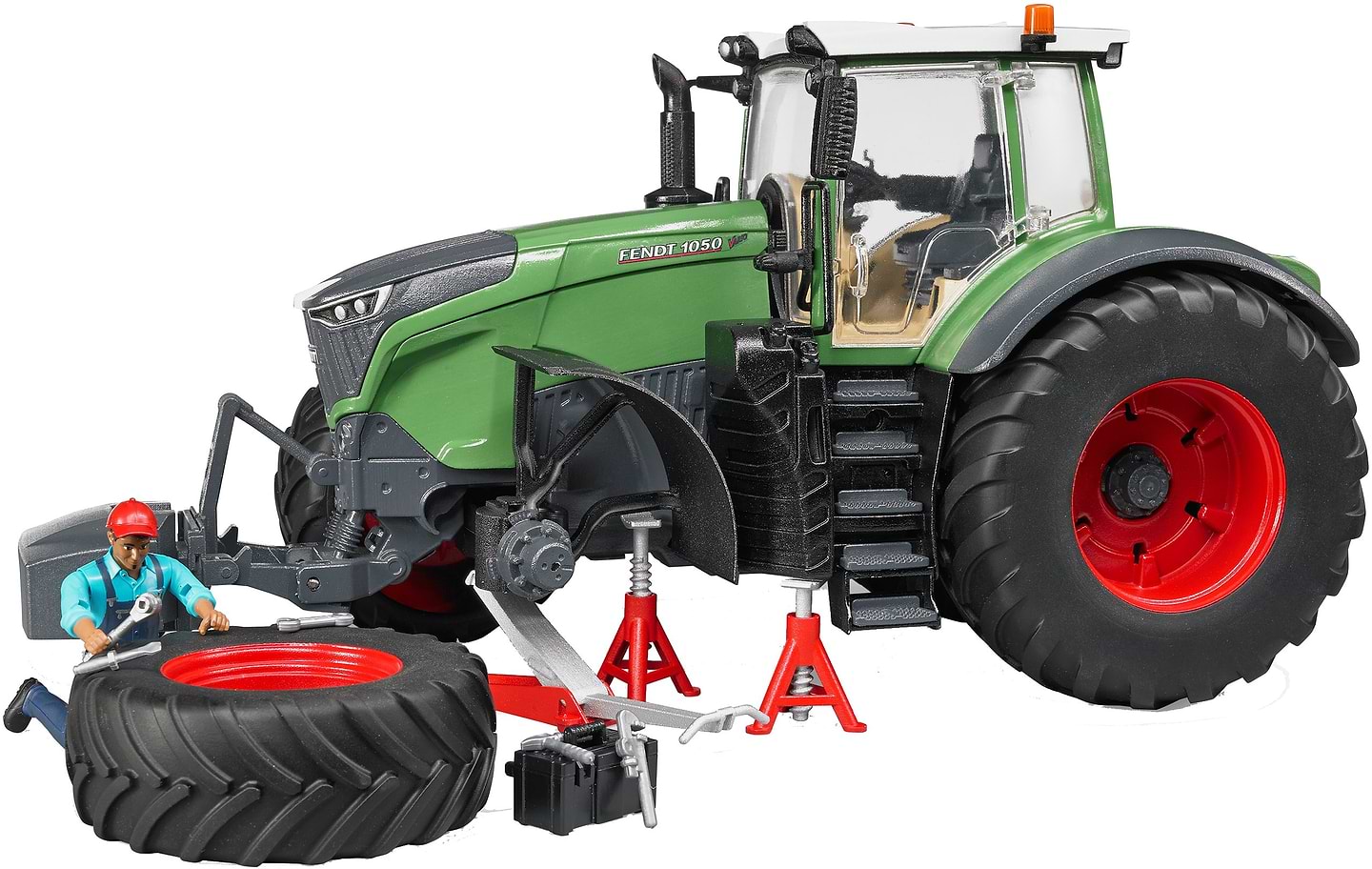 Наземная строительная техника BRUDER Трактор Fendt 1050 Vario с фигуркой и аксессуарами для ремонта (04041) - Фото 1
