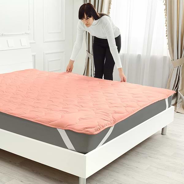 Фото - Наматрацник MirSon №1757 Eco Light Coral EcoSilk 150x200 см (2200003711271)