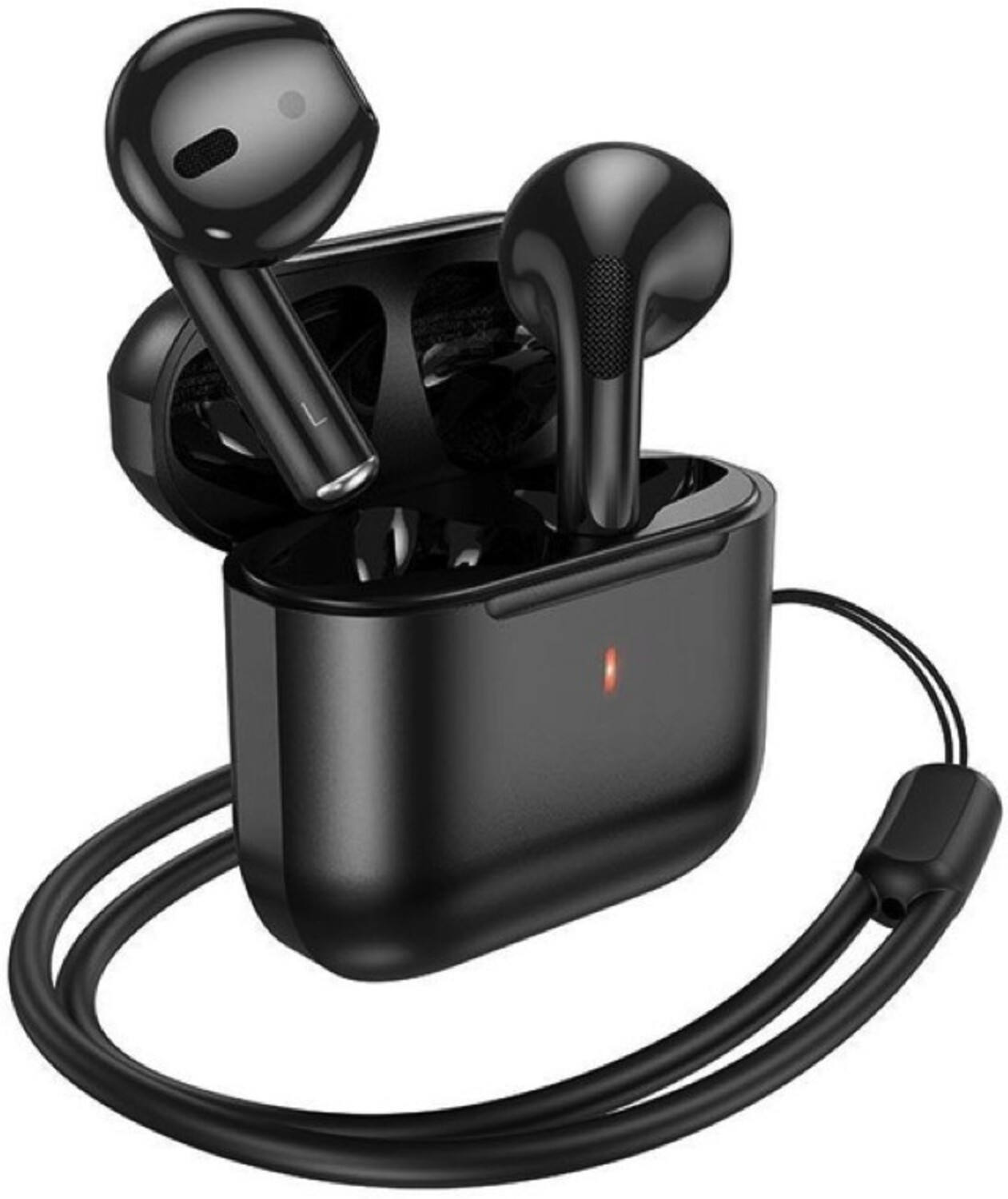 Навушники вкладиші бездротові TWS HOCO EW53 Lucky true wireless BT headset Black (6942007600538)