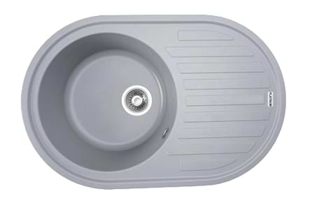 Мойка кухонная VALESO 7750 LIRA матовая Серый металлик