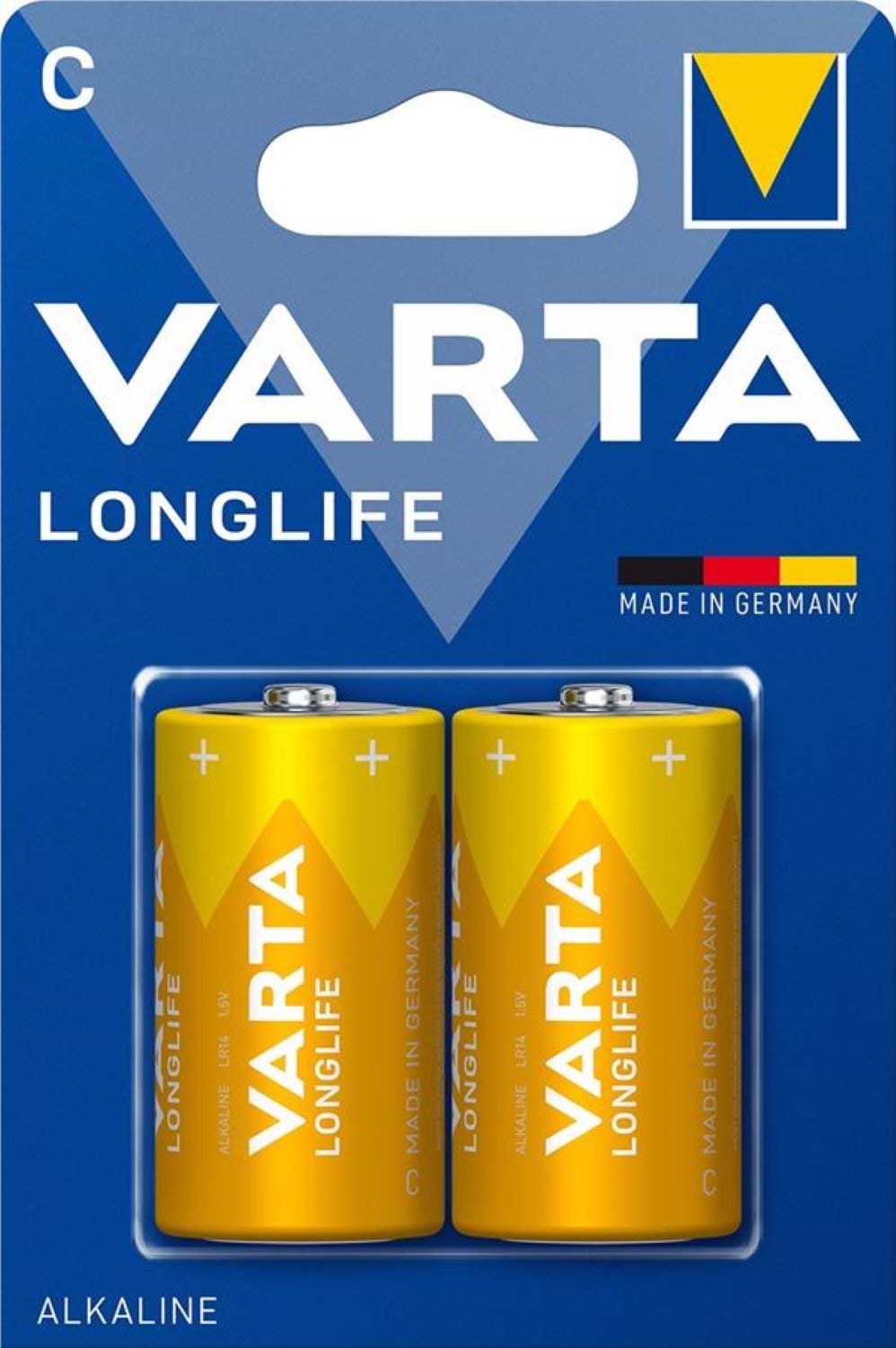 Батарейка тип C (LR-14) Varta Longlife C(LR14) 2 шт. (04114101422)