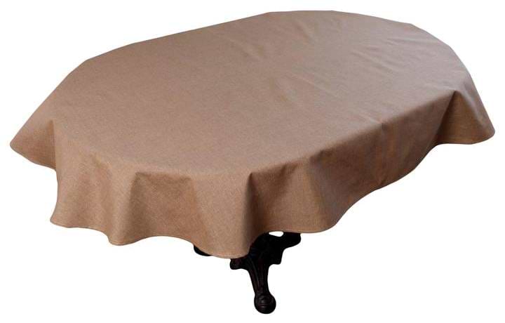 Скатертина овальна Прованс Кориця коричнева 133х180 см (041201) - Фото 1