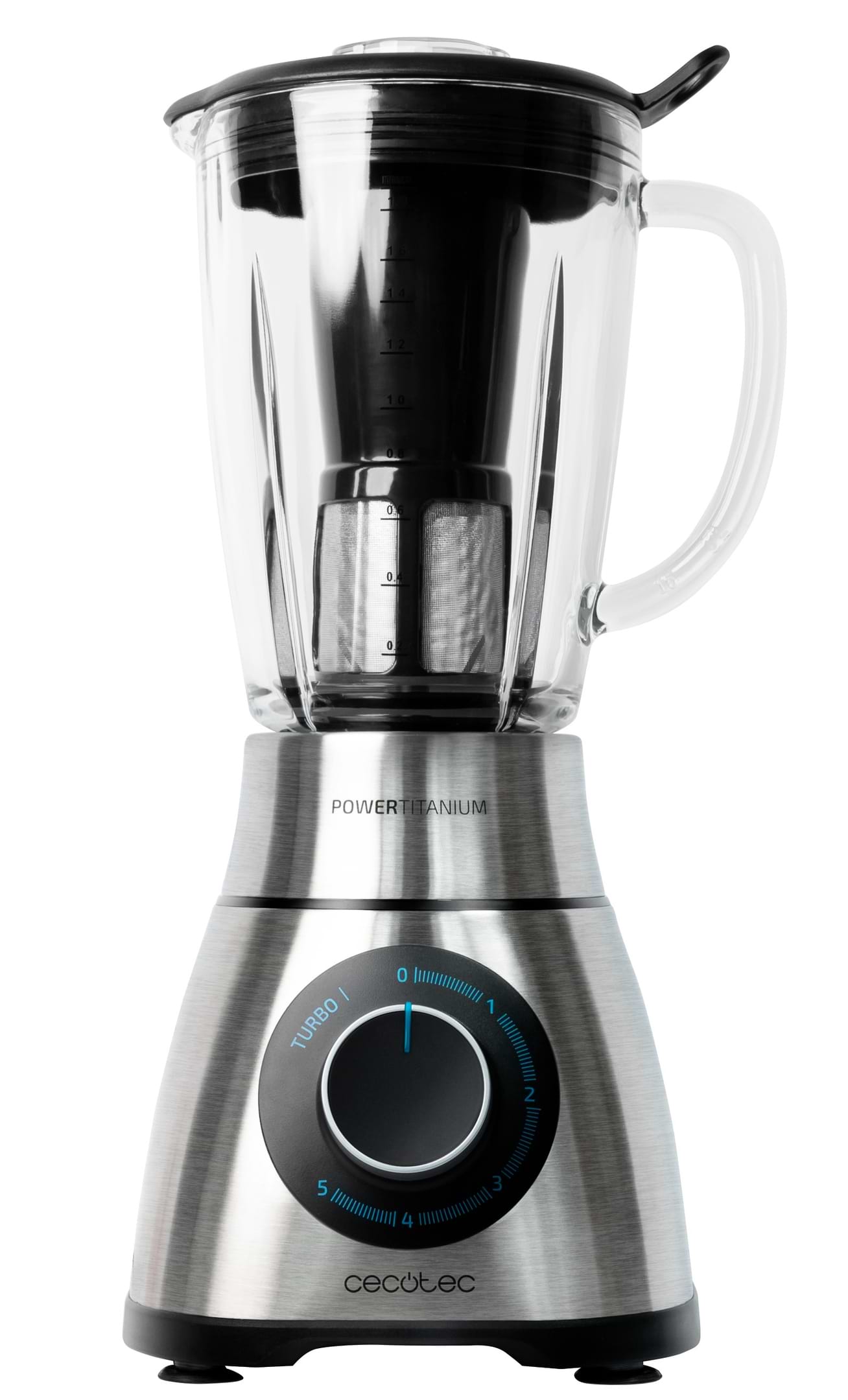 Блендер стационарный Cecotec Power Titanium 1300 PerfectMix Black - Фото 1