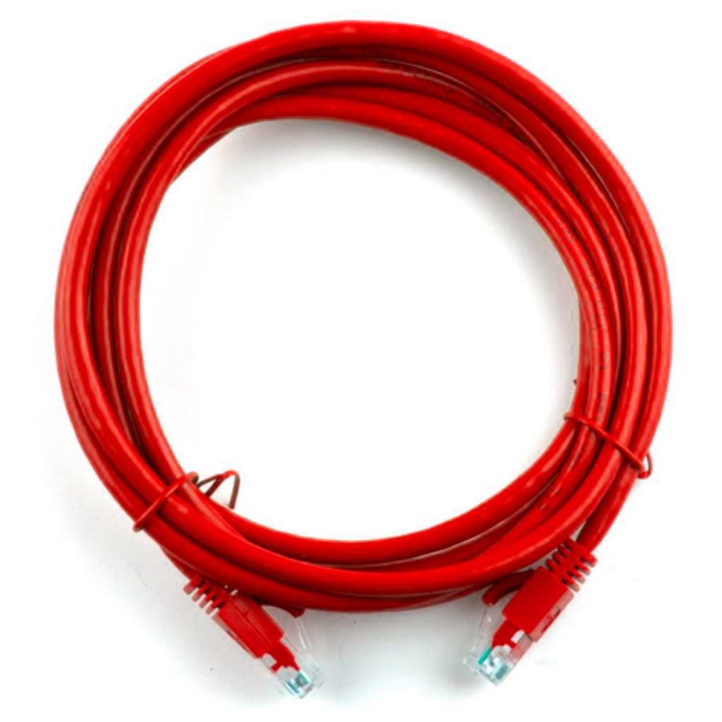 Кабель патч-корд Ritar RJ-45 Cat.5e CU 5 m Red (PCR-CU/5Rd / 04285)