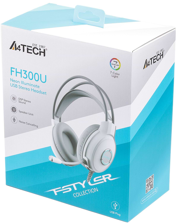 Фото - Гарнитура проводная A4tech FH300U White