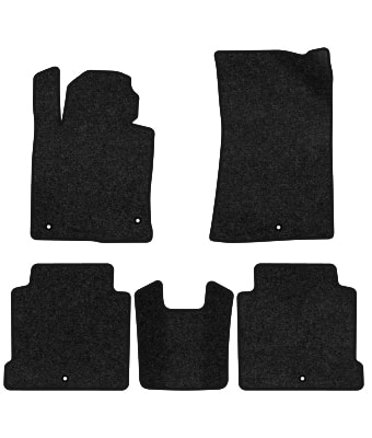 Килимки ворсові в салон авто EVAtech Premium для Hyundai Grandeur (IG) 2016-2022 6 покоління Sedan Korea чорний кант HY44045C5KH5VPB