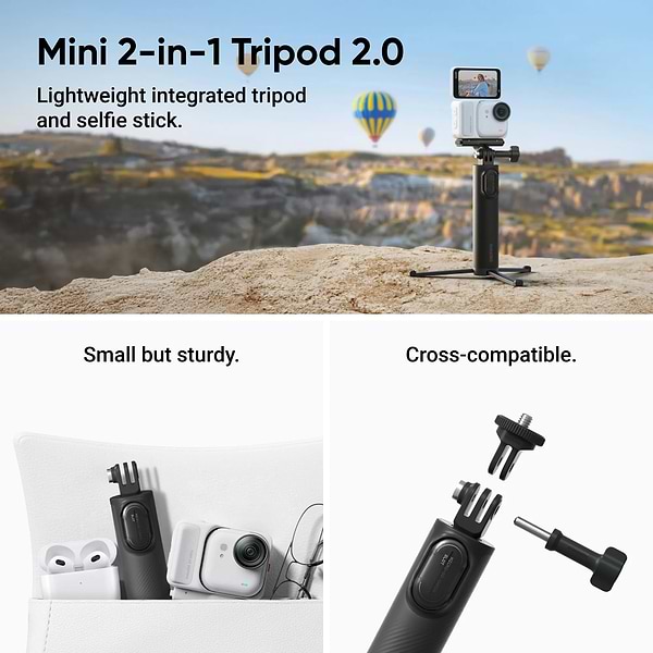 Фото - Екшн-камера Insta360 GO Ultra Creator Bundle Arctic White (CINSABEA003)