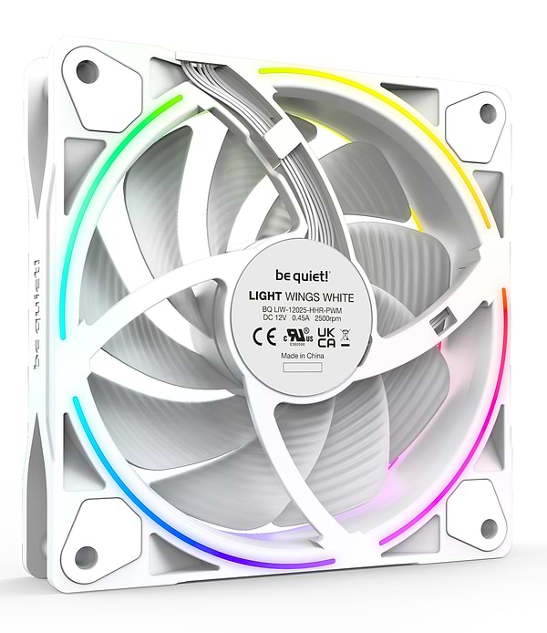 Фото - Корпусний вентилятор Be quiet! Light Wings White 120mm PWM high-speed 3 шт. (BL101)