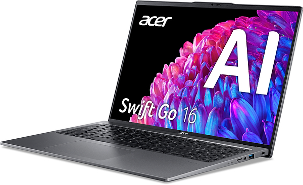 Фото - Ноутбук Acer Swift Go 16 SFG16-72-53VK (NX.KYAEU.001) Steel Gray