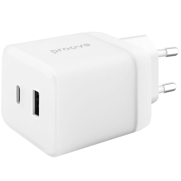 Фото - Мережевий зарядний пристрій Proove Pure GaN Plus 30W (Type-C + USB) White (WCPU30111202)