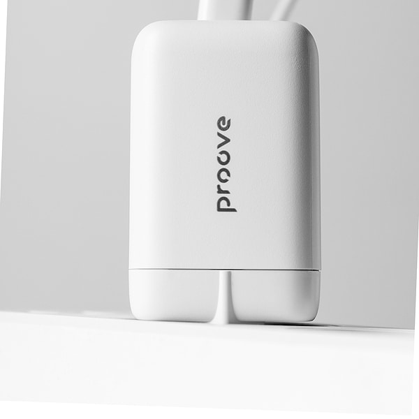 Фото - Мережевий зарядний пристрій Proove Silicone Power 40W (Type-C + Type-C) White