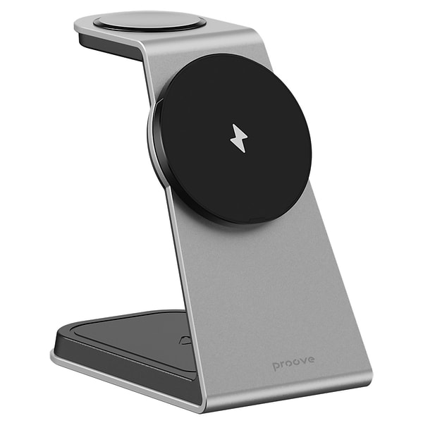 Фото - Беспроводное зарядное устройство Proove Omni Power 3 in 1 Gray