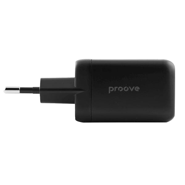 Фото - Мережевий зарядний пристрій Proove Silicone Power 40W (Type-C + Type-C) Black
