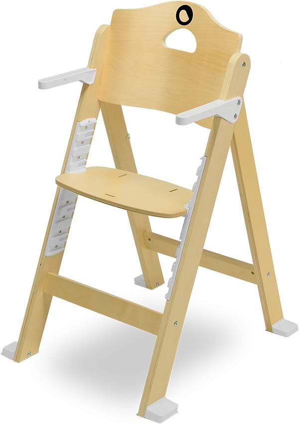 Фото - Стільчик для годування класичний Lionelo Floris White Natural