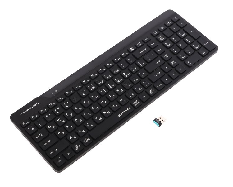 Фото - Клавіатура бездротова A4tech FBK23 AS (Black)