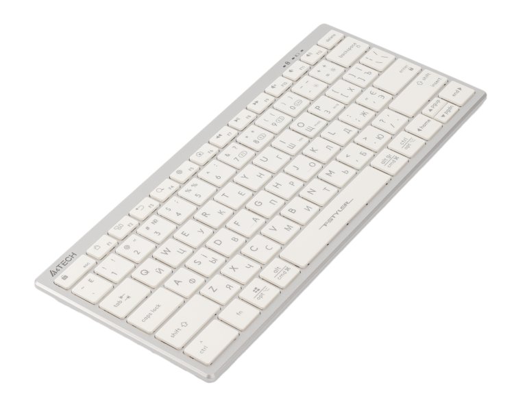 Фото - Клавіатура бездротова A4tech Fstyler FBX51C (White)