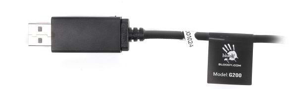 Фото - Гарнітура дротова ігрова Bloody G200Q (Black+Red)