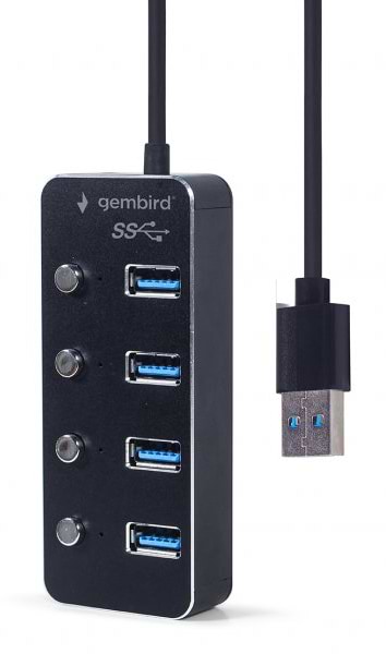 Фото - Хаб USB Gembird UHB-U3P4P-01