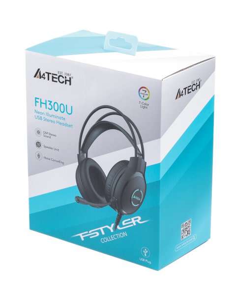 Фото - Гарнітура дротова A4tech FH300U Black
