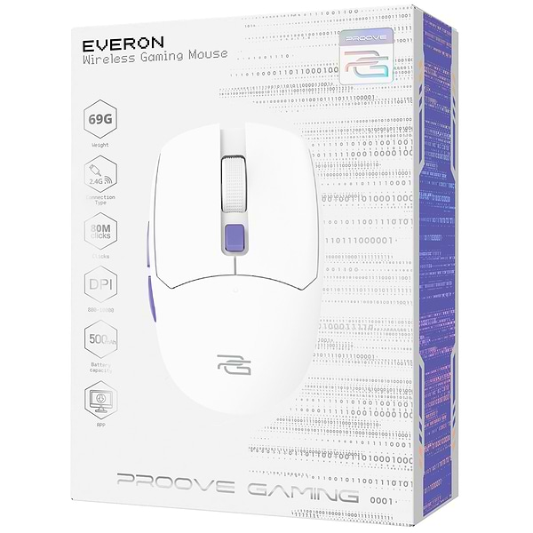Фото - Мышь беспроводная игровая Proove Gaming Everon White (WMEV00022002)