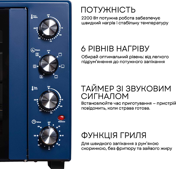 Фото - Печь электрическая Liberton LEO-600 Dark Blue