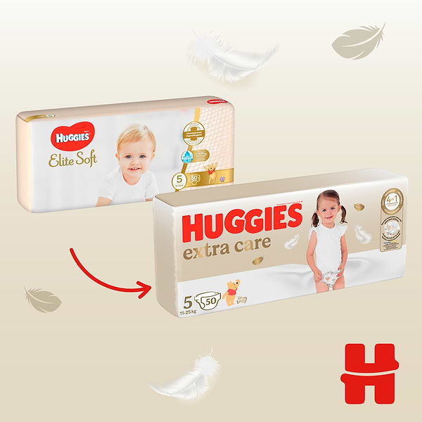 Фото - Одноразовые подгузники Huggies Extra Care Размер 5 (11-25 кг), 50 шт. (5029053578132)