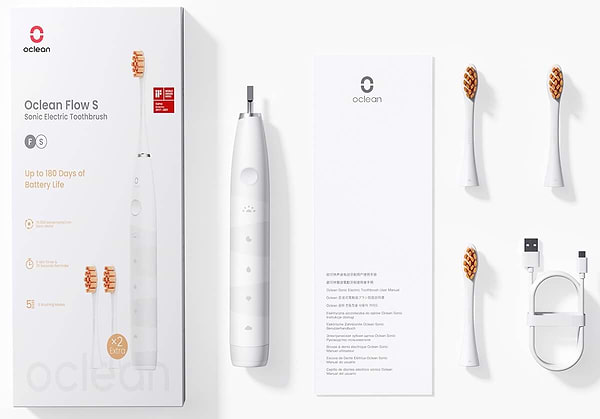 Фото - Зубна щітка електрична Oclean X Pro Digital Set Electric Toothbrush Champagne Gold (6970810552577)