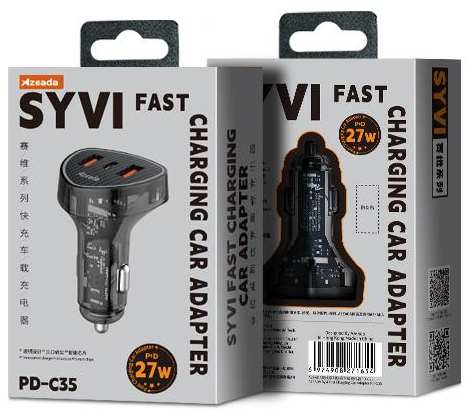 Фото - Автомобильное зарядное устройство Proda AZEADA SYVI (PD-C35-BK)