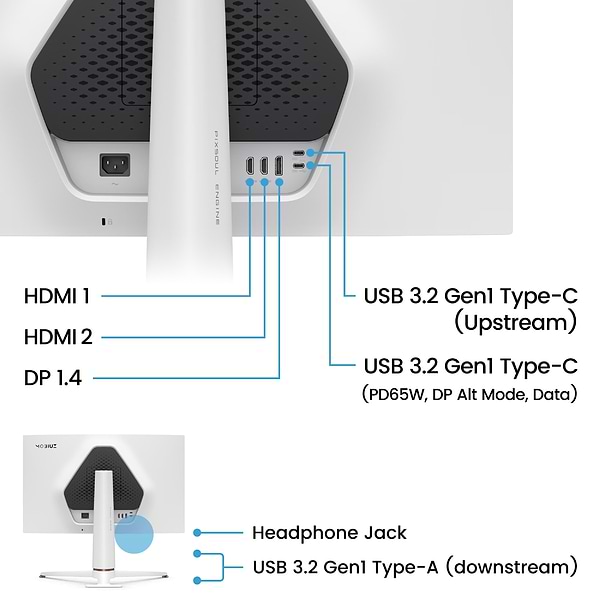 Фото - Монітор ігровий BenQ Mobiuz EX271Q (9H.LNCLB.QBE)