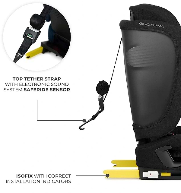 Фото - Автокрісло Kinderkraft Fix2Go i-Size Black (KCFI2GO0BLK0000)