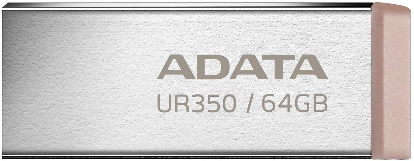 Флеш USB ADATA USB 3.2 UR 350 64Gb Silver/Beige (UR350-64G-RSR/BG)