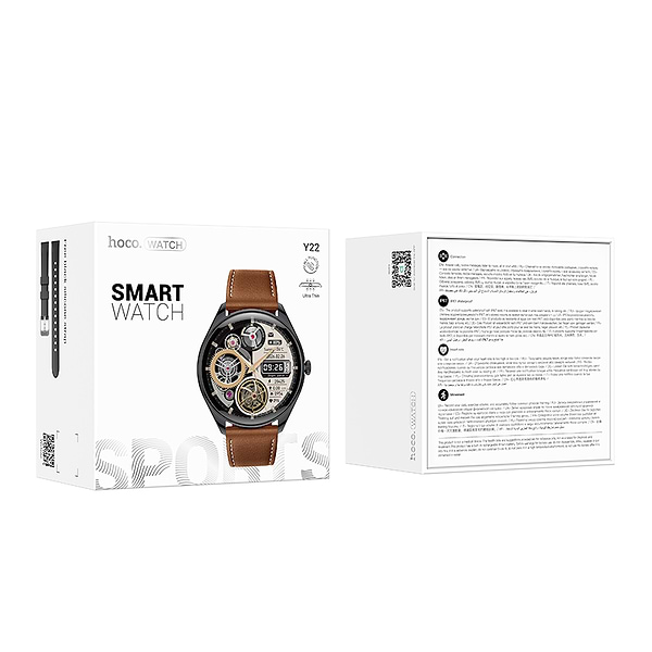 Фото - Смарт-часы HOCO Y22 AMOLED Smart sports watch(call version) Black (6942007628983)